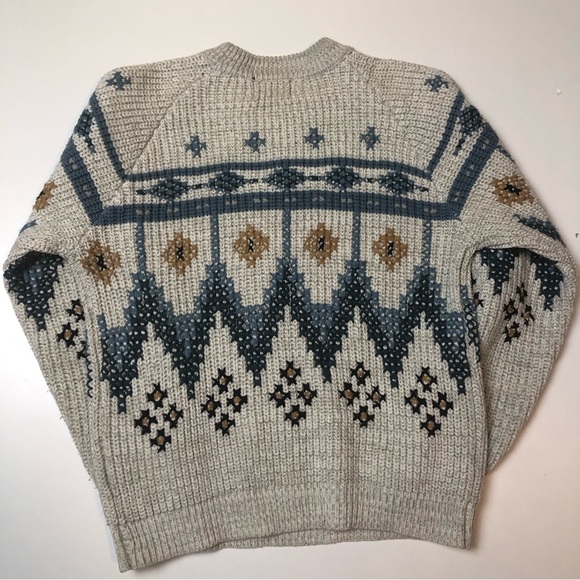 Vintage Le Chevron Collection 100% Acrylic Sweater Mens Large - Picture 3 of 5